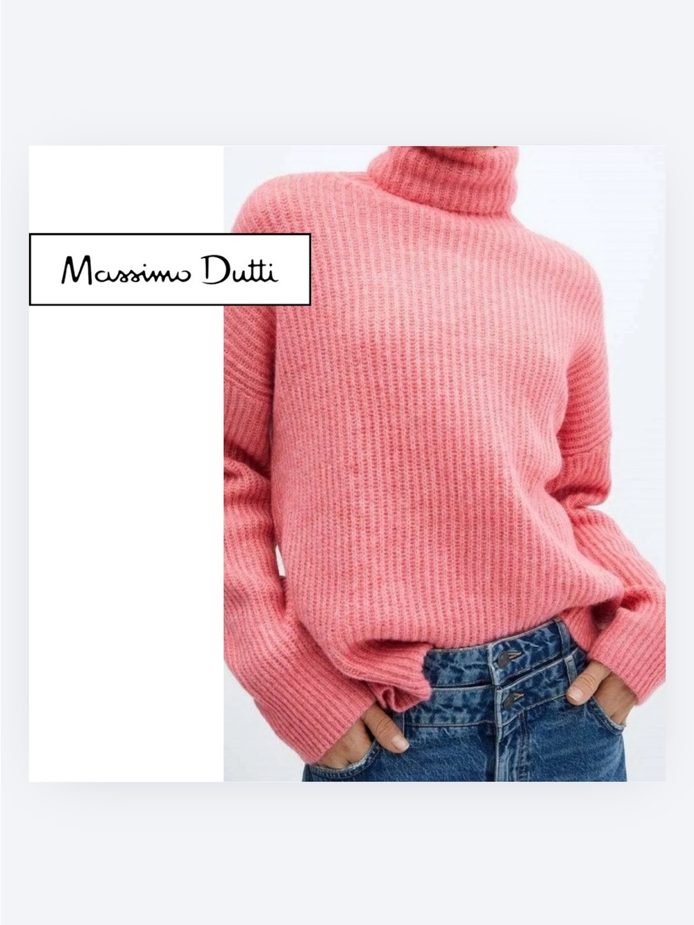 Massimo Dutti Coral alpaca blend Sweater